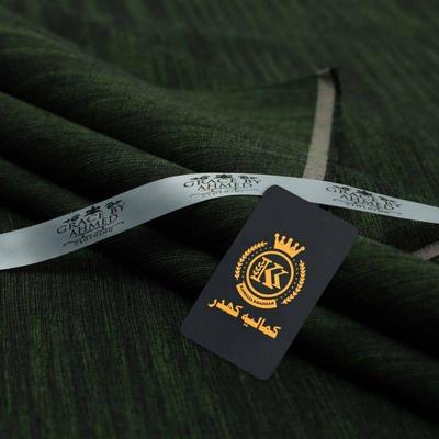 Men's Unstitched Khaddar Suit - Plain Green, 1 Pcs