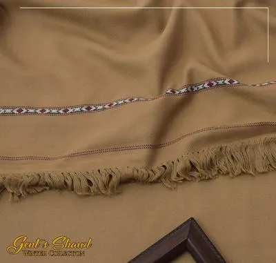 1 Pc Men's Wool Plain Shawl