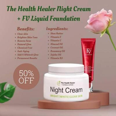 Revolutionary 2 in 1 Makeup Deal: Foundation & Night Cream Package