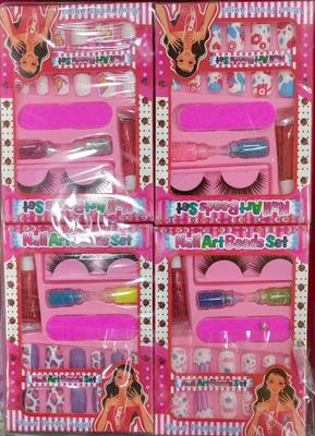 Fun Multicolor Kid's Nail Art Set - 12 Pcs Printed Customization for Endless Creativity