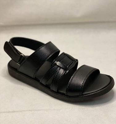 Men's Leather Fancy Sandals Black TB-903