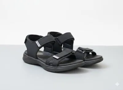 Men's Fabric Fancy Sandals (BLACK ED-001)