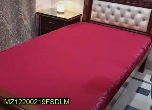 Cotton Plain Single Bed Mattress Cover