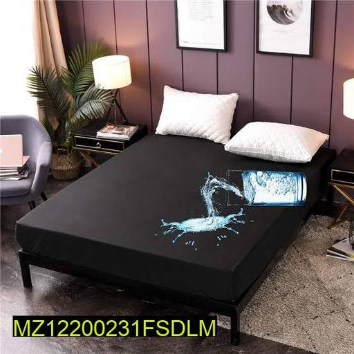 Cotton Plain Double Bed Mattress Cover