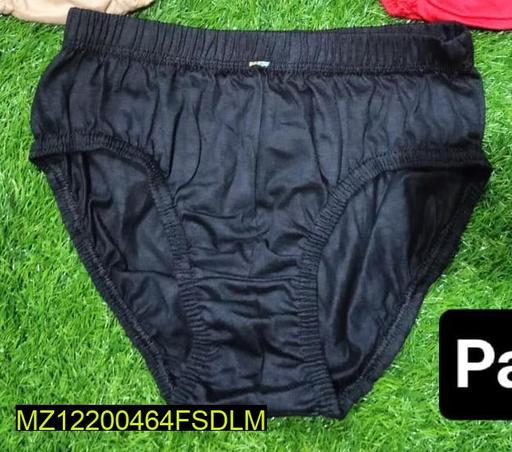 Cotton Plain Panties, Black