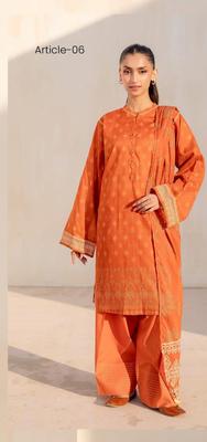3 Pcs Women's Unstitched Printed Suit