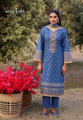 3 Pcs Women's Unstitched Printed Suit