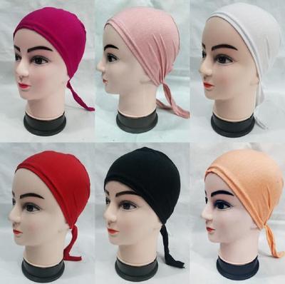 Women's Jersey Plain Hijab Cap, Pack Of 6