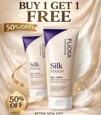 Flicka Silk Touch 3 In 1 Glowy Moisturizer And Primer, Buy 1 Get 1 Free