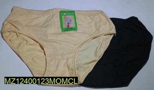 Lycra Cotton Plain Panties, Pack Of 2 