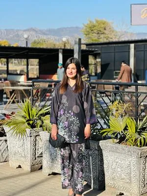2 Pcs Women's Stitched Swiss Lawn Printed Shirt And Trouser thumbnail 3