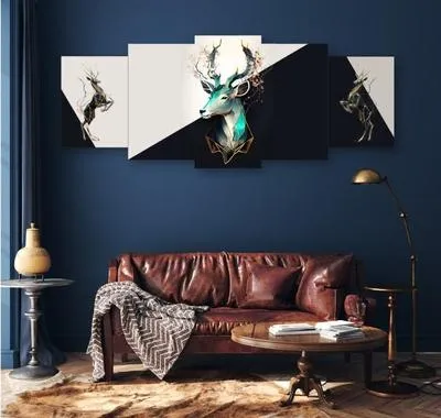 Deer Design Wall Art & Paintings