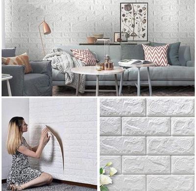 Modern Design Quartz Wall Tile Sticker - 3 Pcs Self-Adhesive, Waterproof Decor thumbnail 2