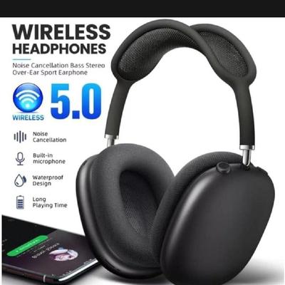 Bluetooth 5.2 Headphones with Smart Touch and Super Bass - Black - 1 Pcs