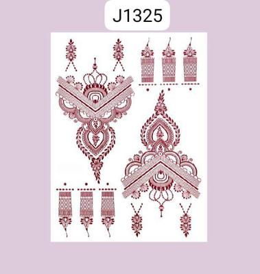 Exquisite Self-Adhesive Brown Mehndi Sticker - Perfect for Festivities