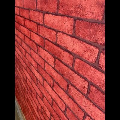 Stylish Red Wall Sticker - 1 Pc 3D Calligraphy Design