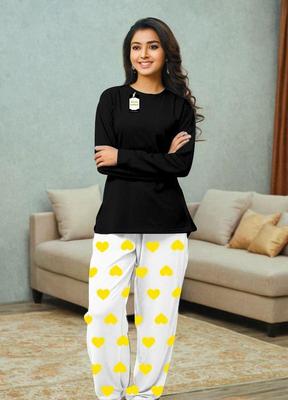 2 Pcs Women's Stitched Printed Night Suit