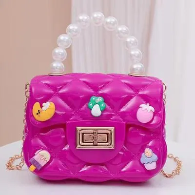 Girl's Fiber jelly Mini Chain Crossbody Bag