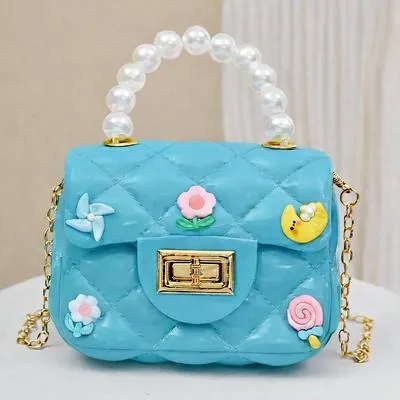 Girl's Fiber jelly Mini Chain Crossbody Bag