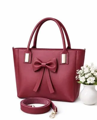 Women's Leather Plain Shoulder Bag