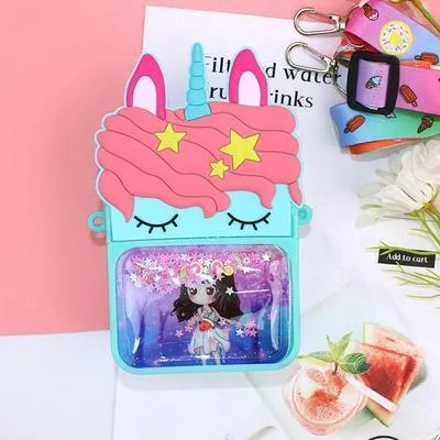 Cute Starry Unicorn Glitter Crossbody Bag for Girls