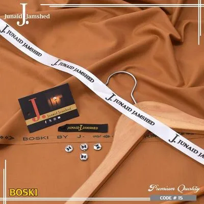 Stylish J. Men’s Unstitched Boski Plain Suit