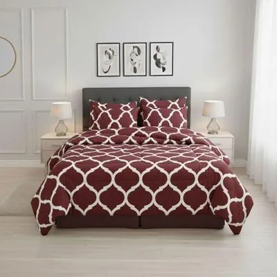 Luxurious 6 Pcs Cotton Salonica Printed Double Bed Razai Set