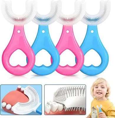 Silicon Baby U Shaped Tooth Brush -Pack Of 4