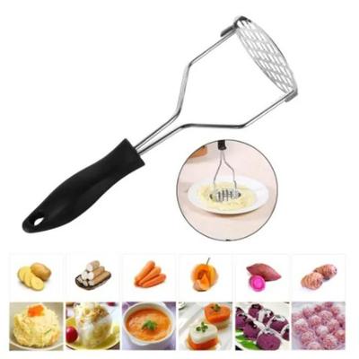 Ergonomic Stainless Steel Potato Masher - 1 Pc for Easy and Comfortable Use