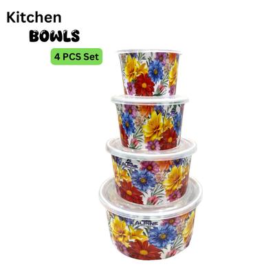 Vibrant 4 Pcs Multicolor Bowl Set for All Your Dining Needs
