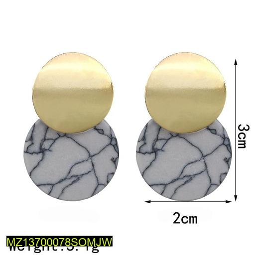 Trendy Acrylic Stones Design Earrings
