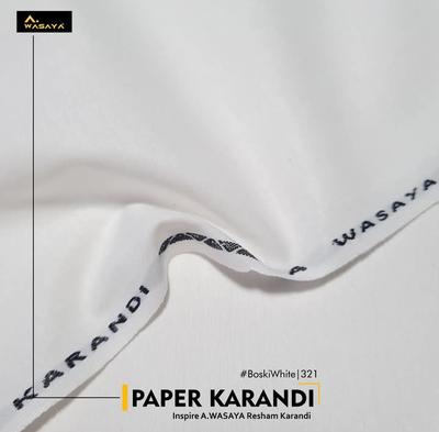 Men’s Unstitched Karandi Plain Suit
