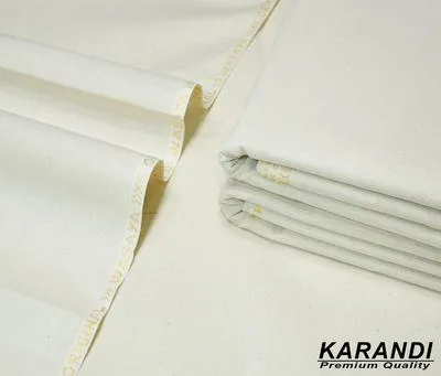 Men’s Unstitched Karandi Plain Suit