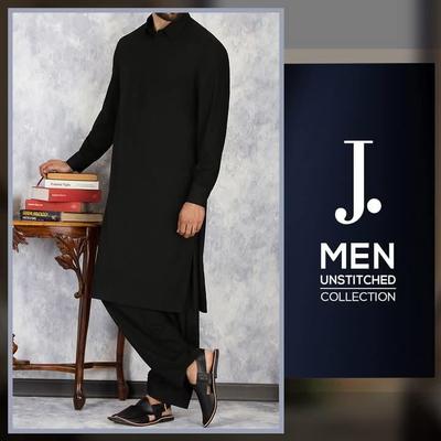 Men’s Unstitched Wash And Wear Plain Suit