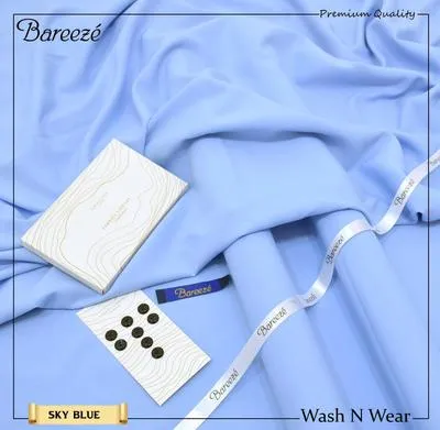 Men’s Unstitched Wash And Wear Plain Suit