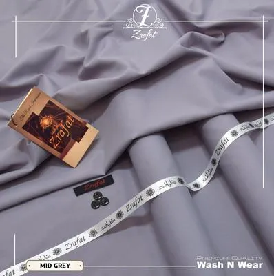 Men’s Unstitched Wash And Wear Plain Suit