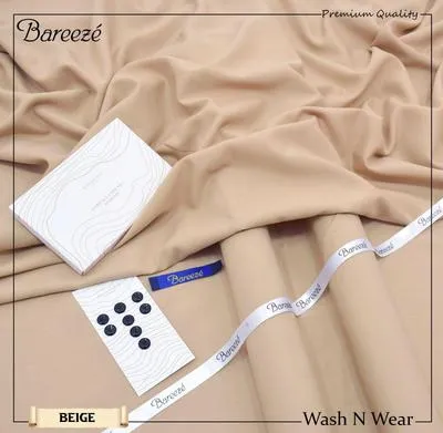 Men’s Unstitched Wash And Wear Plain Suit