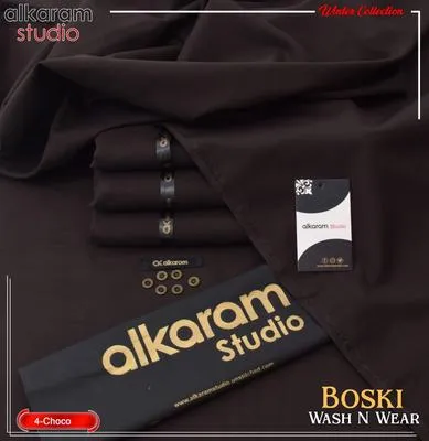 Men’s Unstitched Wash And Wear Plain Suit