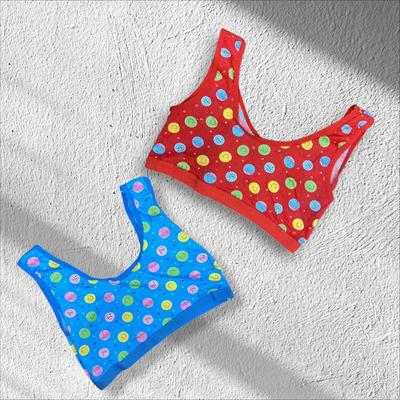 Lightweight Printed Cotton Camisole Set - 2 Pcs in Red