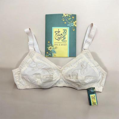 Cotton Embroidered Comfortable And Breathable Non-Padded Bra