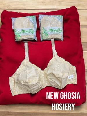 Cotton Embroidered Light Weight Non-Padded Bra