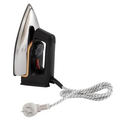 Portable Dry Iron - 1 Pc Stainless Steel & Plastic Iron for Effortless Wrinkling Removing