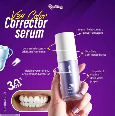 V34 Colour Corrector Serum Instant Violet Whitening Serum thumbnail 6