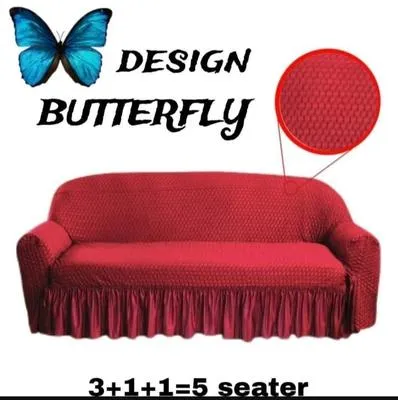 5 Seater Jersey Sofa Covers Design Butterfly