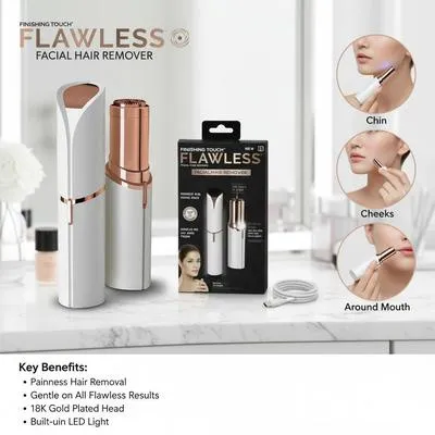 Flawless Pen Facial HairRemover– Rechargeable PrecisionHair Removal