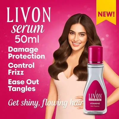 Livon Hair Serum - 50ml Anti-Dandruff & Anti-Hair Fall Formula for All Hair Types
