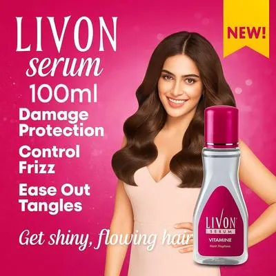Livon Hair Serum -100ml, Anti-Dandruff & HairFall Care, Nourishing Formulawith Maca Essence