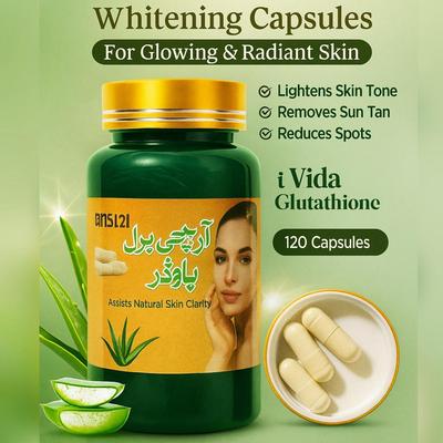 Whitening Skincare Capsules - 72 Pcs  (Archi Pearl Powder )