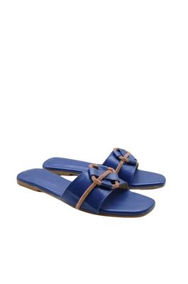 Women's Casual Blue Rexine Flats - 1 Pcs Fashionable Footwear