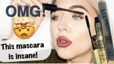 Waterproof Black Mascara - Matte Finish for Voluminous Lashes - 1 Pcs